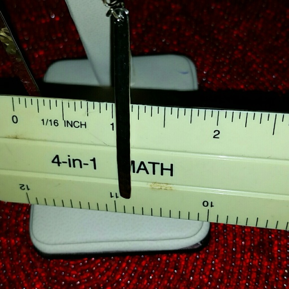 Brand New Pure SS Bar Earrings - Picture 6 of 8